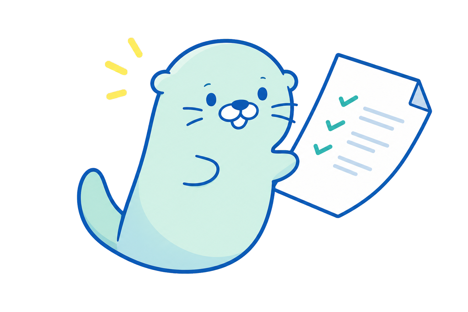 Creative ZIP Checker mascot illustration